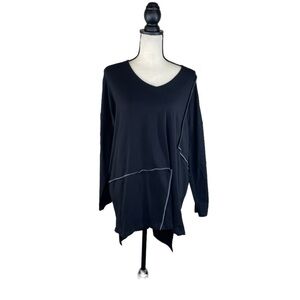 Redwood Court Long Sleeve Lagenlook Long Line Tunic Top NWT